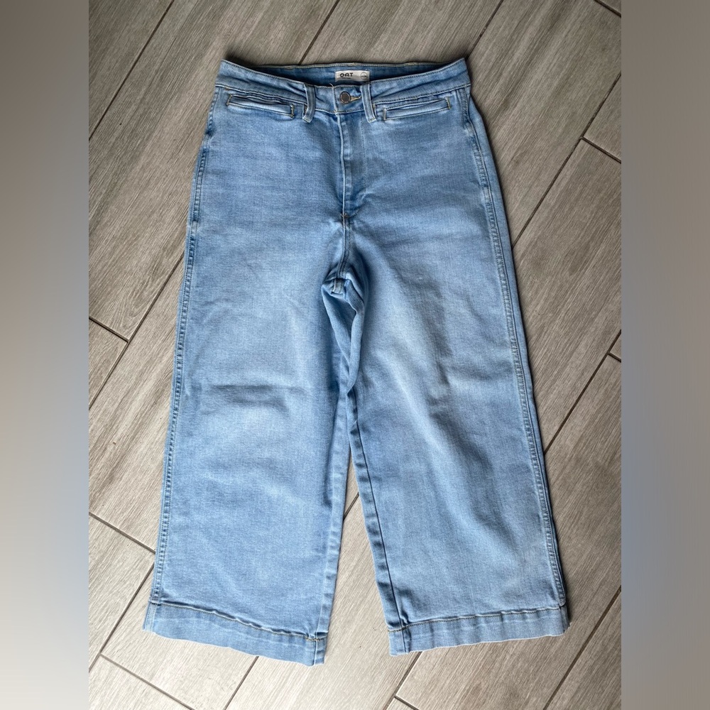 Oat New York Light Blue Wide Leg Jeans - Picture 11 of 14